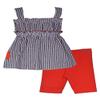 Bonnie Jean Girls Size 12M-6X Seersucker Applique Top Knit Short Set (Red Ladybug, 2T) view 2