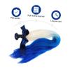 GLEAVI Helmet Braid Wig for Motorcycle Riding Stylish Removable Ponytail Decoration for Unisex Helmets Material Easy Installation Suction Cup Design view 2