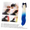 GLEAVI Helmet Braid Wig for Motorcycle Riding Stylish Removable Ponytail Decoration for Unisex Helmets Material Easy Installation Suction Cup Design view 4