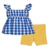 Bonnie Jean Girls Size 12M-6X Seersucker Applique Top Knit Short Set (Blue-Bee, 4) view 2