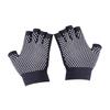 KOMBIUDA Non- Half Finger Cotton Knitted Workout Gloves for Yoga and Sports Comfortable and Breathable Design Dark Grey for Fitness and Everyday Use view 1