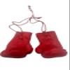 3 inch pro Boxing Mini Boxing Gloves Hanging hangable Decoration car Hanging Christmas Tree (Red) view 1