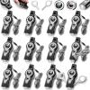Arrowbash 12 Pack Emergency Survival Whistle 7-in-1 Compass Hiking Survival Safety Whistle with Lanyard Outdoor Multifunctional Tool Ideal for Hiking Camping Rescue Signaling(Gray)