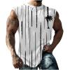 Generic Muscle fit Shirt Mens Graphic Tank Tops Funny Print Casual Sleeveless Gym Workout Tank Tops Summer Loose Pullover Trendy Clothes Athletic Tank Tops for Men 2024 White 4X view 1