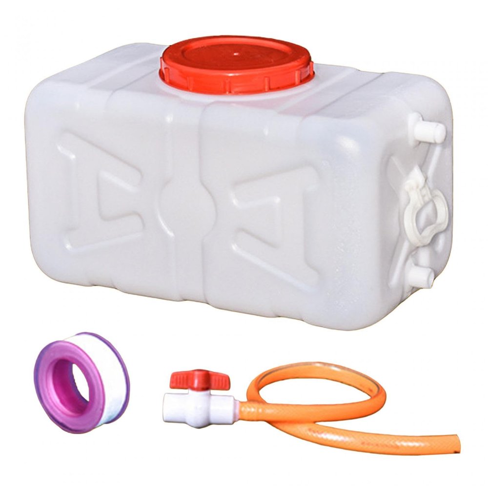 Duiaynke Potable Water Storage Containers Drinking Water Storage Jug Emergency Water Storage Containers for Fishing Camping (White 60 catties)