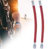 Leapiture 2 pcs Pump Extension Tube Inflatable Pump Tube Bicycle Pump Hose Outdoor Bicycle Pumping Tire Inflator Hose for Bicycle Repair Bicycle Inflation(Silver) view 3