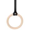 Gymnastics Rings, Double Circle Wooden Gym Rings Rings with 14.8ft Adjustable Straps, Non Slip Pull Up Fitness Rings Workout Rings for Home Gym Full Body Workout view 2