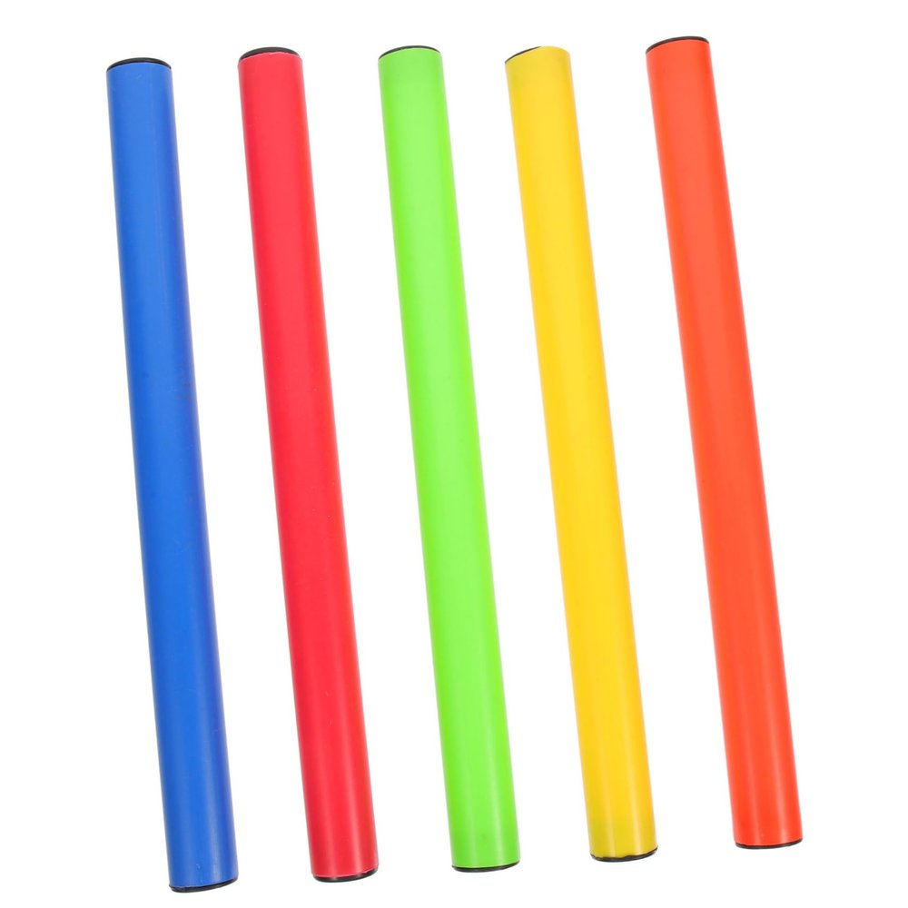 FOYTOKI 5pcs Sports Supply Racing Sticks Sports Sticks Competition Relay Sticks School Competition Sticks Lightweight Race Sticks Relay Race Sticks Running Child Plastic Track