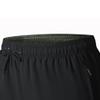 SWJGLITTR Men Athletic Gym Shorts Lightweight Sports Running Short Pants Quick Dry with Zipper Pockets Short (Black,Medium) view 2