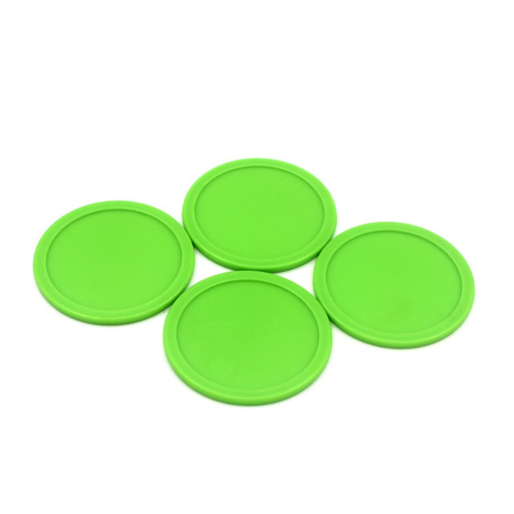 WHAMVOX 20pcs Air Hockey Pucks Replacement Accessories for Game Tables Ergonomic Design for Enhanced Play for Outdoor and Indoor Green