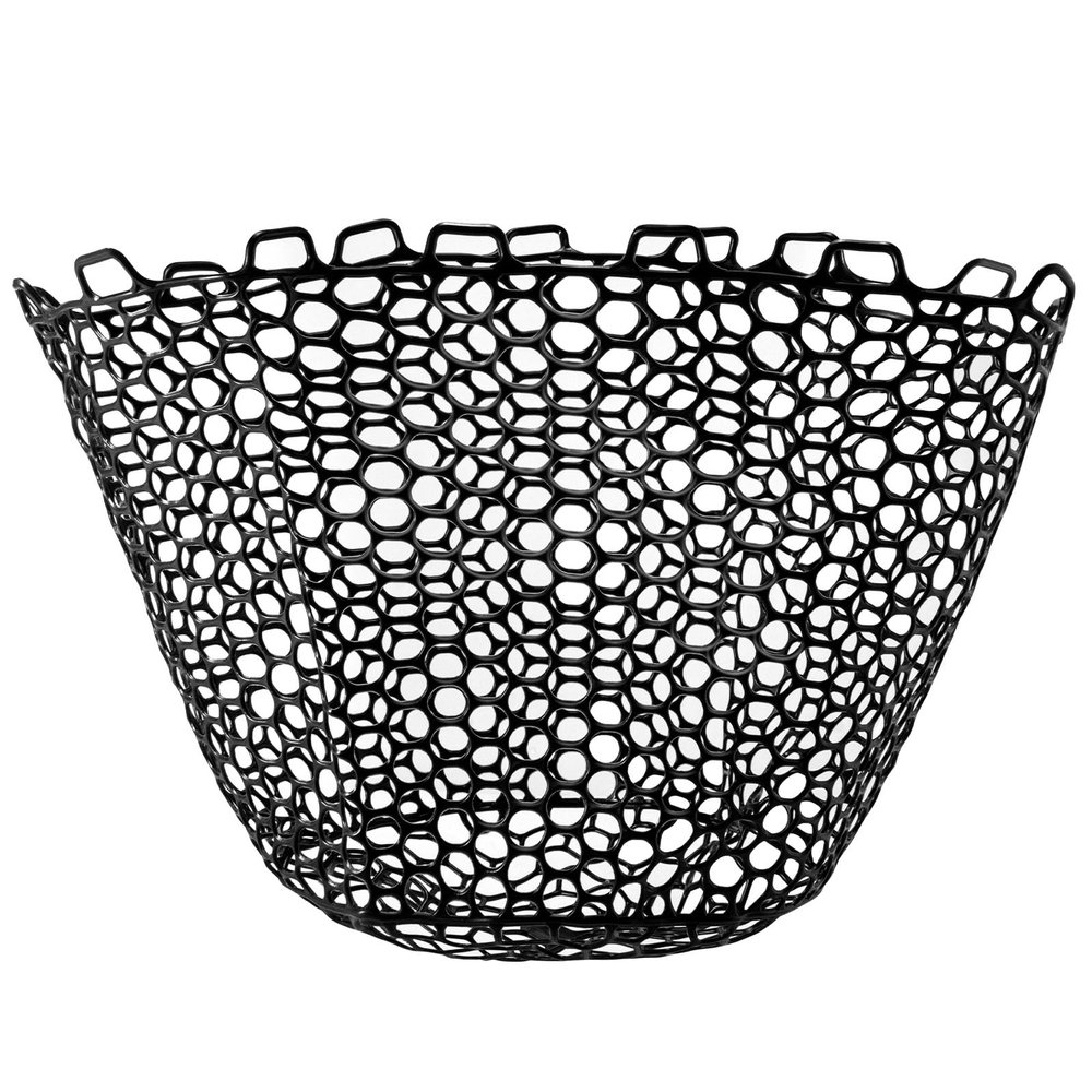 Alwonder Fishing Nets Silicone Replacement Netting, Clear Black Fly Fishing Net Landing Kayak Nets Without Handle for Freshwater Saltwater Foldable Soft Flexible Trout Net Silicone Mesh B5060