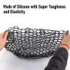 Alwonder Fishing Nets Silicone Replacement Netting, Clear Black Fly Fishing Net Landing Kayak Nets Without Handle for Freshwater Saltwater Foldable Soft Flexible Trout Net Silicone Mesh B5060 view 3