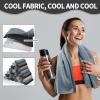 Honoson 70 Pcs Cooling Towel Bulk - Neck & Face Cool Chilly Towels Microfiber Breathable Sport Sweat Rag for Gym, Yoga, Travel, Camping, Running, Outdoor (Dark and Light Gray) view 3