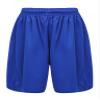 Hansber Kids Boys Girls Loose Athletic Sports Shorts Drawstring Elastic Waistband Performance Mesh Shorts Blue 3-4 view 1
