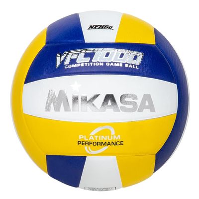 Mikasa NHFS Approval VFC1000-RGW (Natural Leather/Traditional Panel Shape/Indoor Volleyball/Official Game Ball Size5)