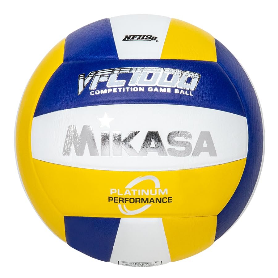 Mikasa NHFS Approval VFC1000-RGW (Natural Leather/Traditional Panel Shape/Indoor Volleyball/Official Game Ball Size5)
