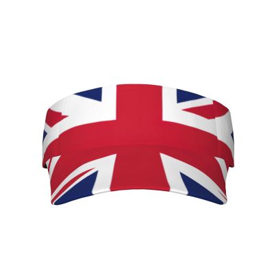MDATT British Flag Adult Sunscreen Visor Cap,Open Top Hat for Women and Men,Cute Hat,Funny Cap,Outdoor Hat