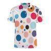 Colorful Polka Dot Womens Polo Shirts Golf Straight Shirts Casual Tennis Shirts Short Sleeve Tee Tops for Work Business S view 4
