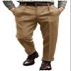Men's Classic Herringbone Tweed Dress Pants Casual Suit Pants for Men Khaki view 1