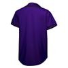 EALER BJ80 Series Mens Baseball Jersey Button Down Shirts Short Sleeve Hipster Hip Hop Sports Uniforms Purple view 2