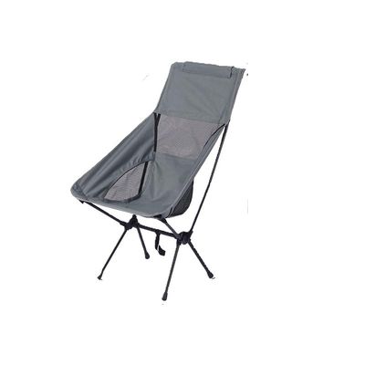 Camping Chair, Fishing Chair, Wide Band Mesh Camping Chair, Cooling Mesh Back (Gray)