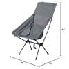 Camping Chair, Fishing Chair, Wide Band Mesh Camping Chair, Cooling Mesh Back (Gray) view 2