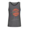 Generic Men's Tank Shirts Mens Graphic Tank Tops Summer Hawaiian Beach Sleeveless Basic Tank Shirt Funny Palm Tree Print Graphic Tee Shirts Mens Workout Tank Tops Dark Gray L view 1