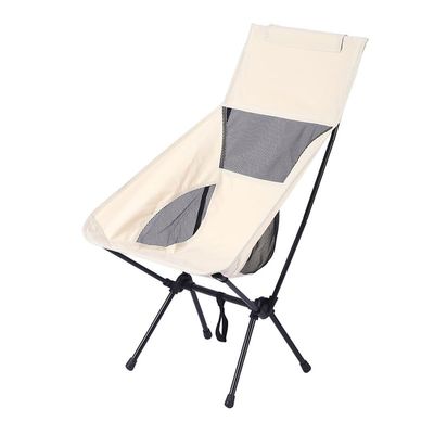 Camping Chair, Fishing Chair, Wide Band Mesh Camping Chair, Cooling Mesh Back (White)