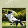 Camping Chair, Fishing Chair, Wide Band Mesh Camping Chair, Cooling Mesh Back (White) view 3