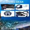 Aegend Snorkeling Gear for Adults Youth Kids, Snorkel Mask with Top Dry Valve - Panoramic View Anti-Leak and Anti-Fog with Mesh Bag for Snorkeling, Scuba Diving, Freediving & Swimming view 2