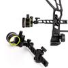 Kissybride 5 Pin Bow Sight, 019 Fiber Optics Archery Sight with 8X Magnification Sight Lens, Windage & Elevation Micro Adjustment (M2 Long Pole(with 8X Lens)) view 2