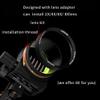 Kissybride 5 Pin Bow Sight, 019 Fiber Optics Archery Sight with 8X Magnification Sight Lens, Windage & Elevation Micro Adjustment (M2 Long Pole(with 8X Lens)) view 3