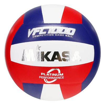 Mikasa NHFS Approval VFC1000-USA (Natural Leather/Traditional Panel Shape/Indoor Volleyball/Official Game Ball Size5)