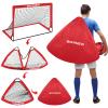 Kids Soccer Goal for Backyard Set - 2 Set of 6X4 / 4X3 ft Toddler Soccer Nets Training Equipment, Soccer Ball, Pop Up Portable Soccer Set for Kids and Youth Games and Training Goals Ages 3-16 Gift view 4