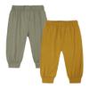 MYGBCPJS 2 Pack Toddler Boy Girl Bamboo Viscose Pants Baby Elastic Waist Trousers Infant Long Bloomers Ankle Length Bottoms view 1