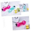 Yardwe Dumbbell Water Bottle for Sports Durable Plastic Fitness Hydration Container Leakproof and Lightweight for Exercise and Travel Rosy view 3