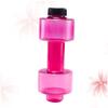 Yardwe Dumbbell Water Bottle for Sports Durable Plastic Fitness Hydration Container Leakproof and Lightweight for Exercise and Travel Rosy view 4