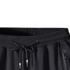 Mens Casual Zipper Pockets Shorts Athletic Running Workout Short Pants Classic Fit Drawstring Gym Short (Black,XX-Large) view 2