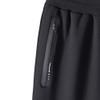 Mens Casual Zipper Pockets Shorts Athletic Running Workout Short Pants Classic Fit Drawstring Gym Short (Black,XX-Large) view 4