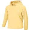 AODULO Youth Fishing Shirts UV Sun Shirts Rash Guard Quick Dry Long Sleeve Shirts Kids Hoodies Breathable for Workout Sport Pale Yellow view 1