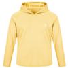 AODULO Youth Fishing Shirts UV Sun Shirts Rash Guard Quick Dry Long Sleeve Shirts Kids Hoodies Breathable for Workout Sport Pale Yellow view 3