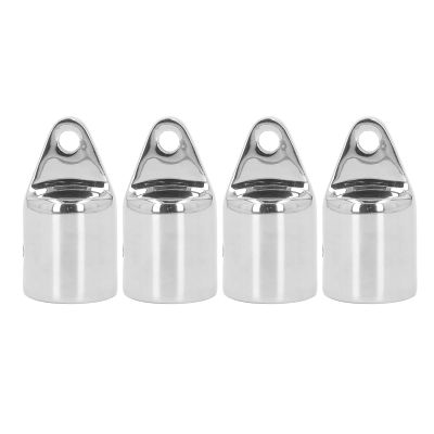 4 Pcs Sunshade Top Eye End Cap Stainless Steel External Eye End Cap Rustproof Boat Awning Components Fittings for Yacht