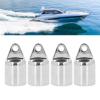 4 Pcs Sunshade Top Eye End Cap Stainless Steel External Eye End Cap Rustproof Boat Awning Components Fittings for Yacht view 2