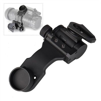 Hanlong Tactical J Arm Bracket Curved Arm Metal for Helmet Single-Tube NVG L4G24 Mount, Black