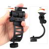 Hanlong Tactical PVS-14 Dovetail J-arm Bracket Aluminum Alloy Curved Arm Mount for Helmet Single-Tube NVG L4G24 Mount, Black view 4