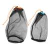 Yardwe 2pcs Travel Storage Bag Portable Mesh Hammock Organizer for Clothes Sneakers and Accessories Lightweight Durable Drawstring Design for Travel Camping and Outdoor Activities s view 1