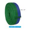 PATIKIL Taekwondo Colored Ranking Belt, 1.6" x8.5Ft 2.6M Polyester Martial Arts Judo Karate Belt for Coach Teaching Practice, Green-Blue view 2