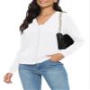 Urban CoCo Women's Long Sleeve Open Front Cardigan Sweaters Lightweight V-Neck Button Down Knit Sweater(White,S) view 2