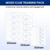 FINGER TEN Golf Impact Tape 75/150/375 Pcs Value Set Golf Club Impact Stickers Labels for Driver Woods Irons Putters, Self-Teaching Training Aid for Swing Practice (375Pcs-Right Handed Golfer) view 2
