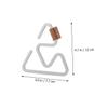 LABRIMP 2pcs Heavy Duty Stainless Steel Camping Hooks Durable Hanging Hangers for Outdoor Activities for Mountaineering Trekking and Camping Gear Organization view 2
